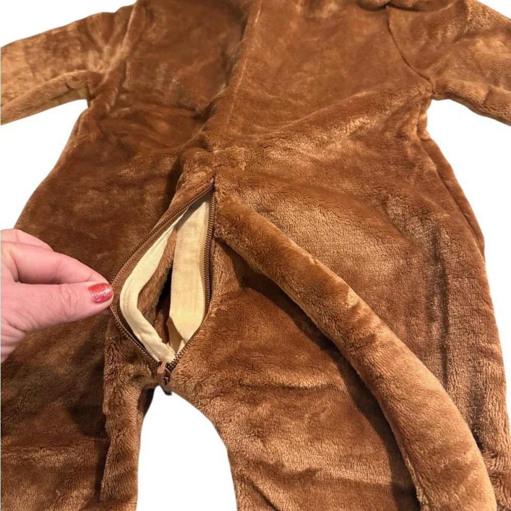 Kids Monkey Plush Hooded Onesie Play Party Costume Halloween by MCM